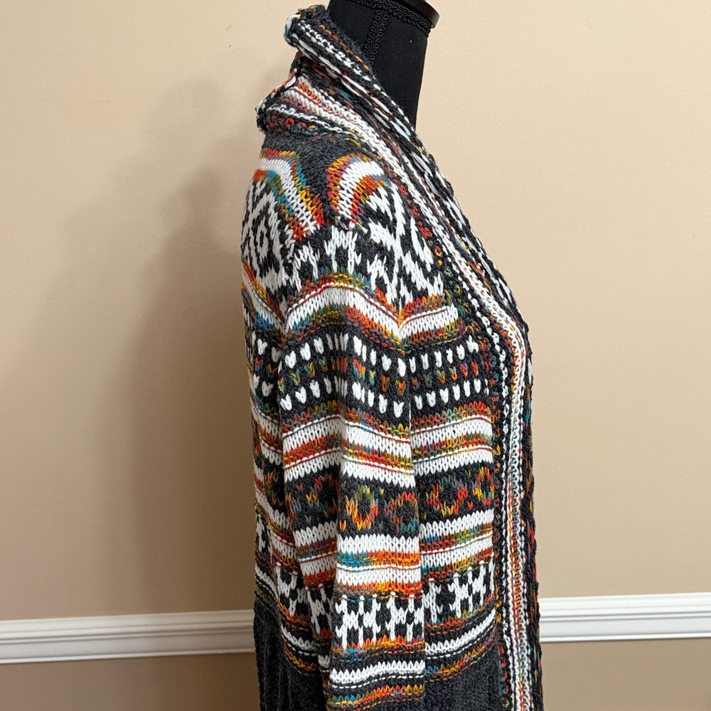 Multicolor Patterned Women's Cardigan - Picture 7 of 12